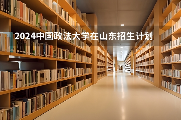 2024中国政法大学在山东招生计划（招生人数介绍）