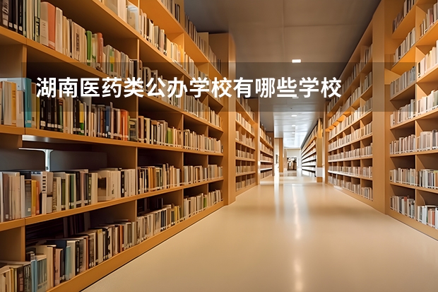 湖南医药类公办学校有哪些学校