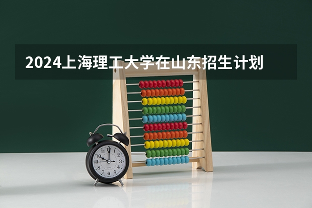 2024上海理工大学在山东招生计划（招生人数介绍）