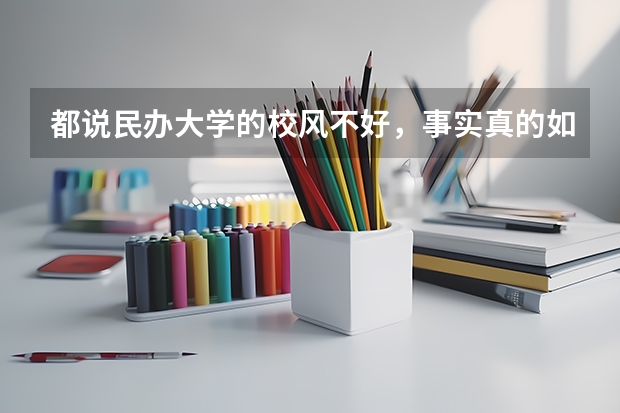 都说民办大学的校风不好，事实真的如此吗？