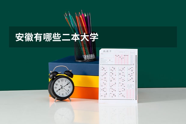 安徽有哪些二本大学