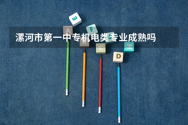 漯河市第一中专机电类专业成熟吗