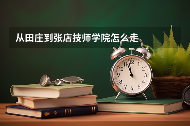 从田庄到张店技师学院怎么走