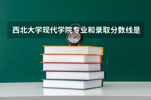 西北大学现代学院专业和录取分数线是多少