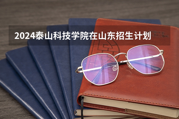 2024泰山科技学院在山东招生计划（招生人数介绍）