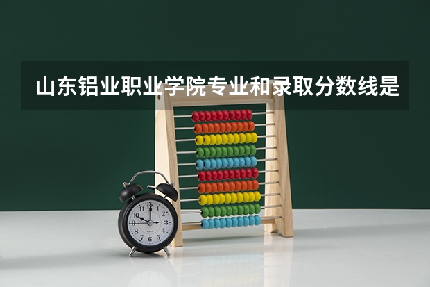 山东铝业职业学院专业和录取分数线是多少