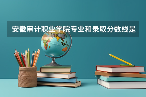 安徽审计职业学院专业和录取分数线是多少