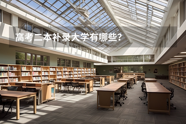 高考二本补录大学有哪些？