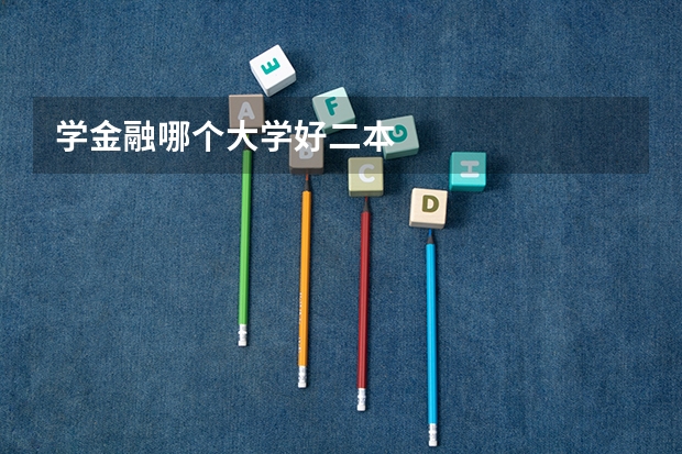 学金融哪个大学好二本