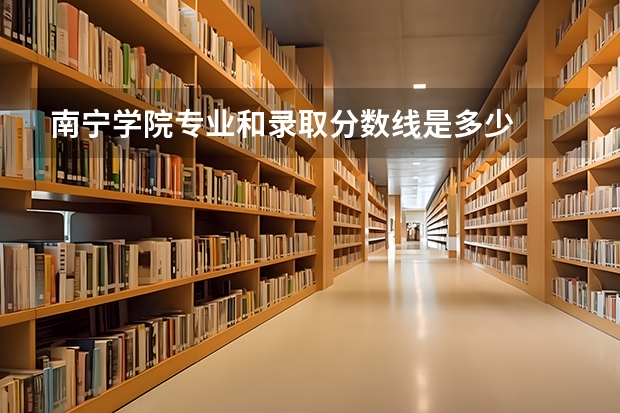 南宁学院专业和录取分数线是多少