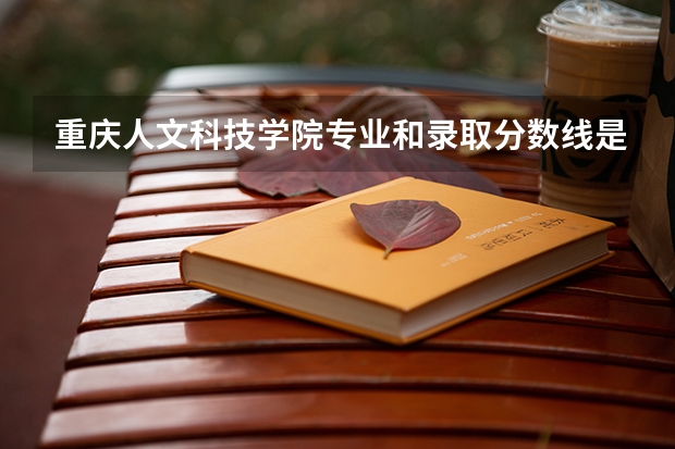 重庆人文科技学院专业和录取分数线是多少