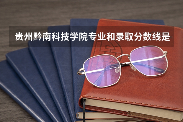 贵州黔南科技学院专业和录取分数线是多少