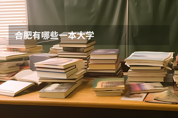合肥有哪些一本大学