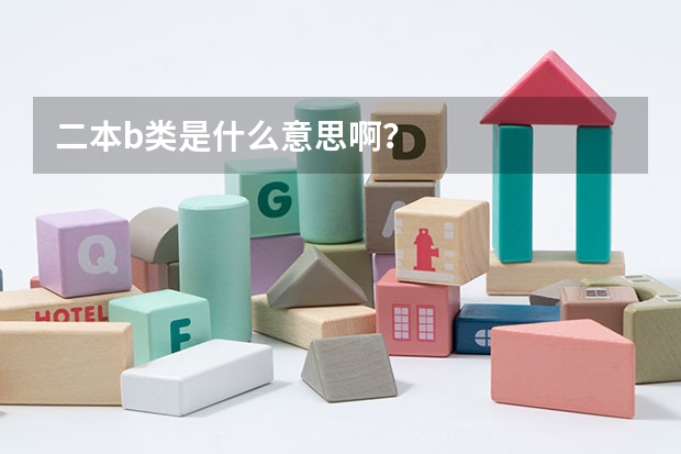 二本b类是什么意思啊？