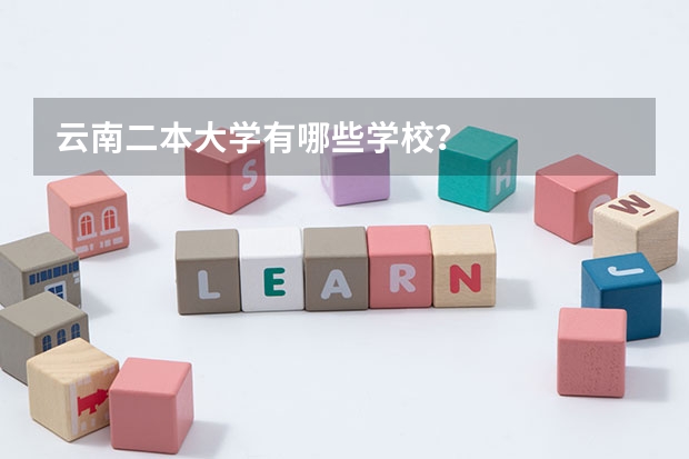 云南二本大学有哪些学校？