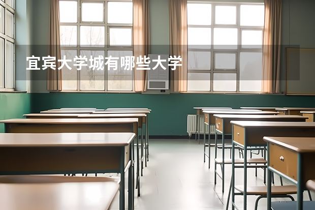 宜宾大学城有哪些大学