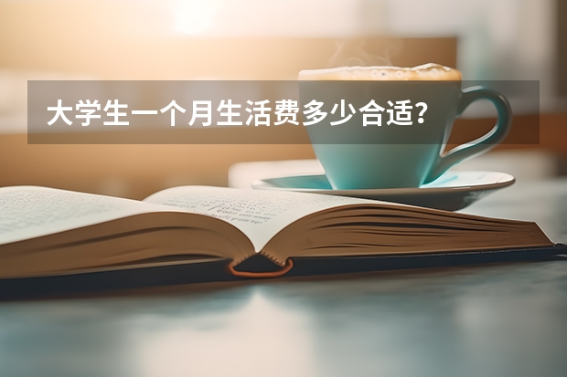 大学生一个月生活费多少合适？