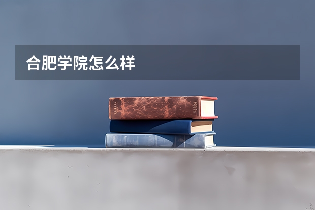 合肥学院怎么样