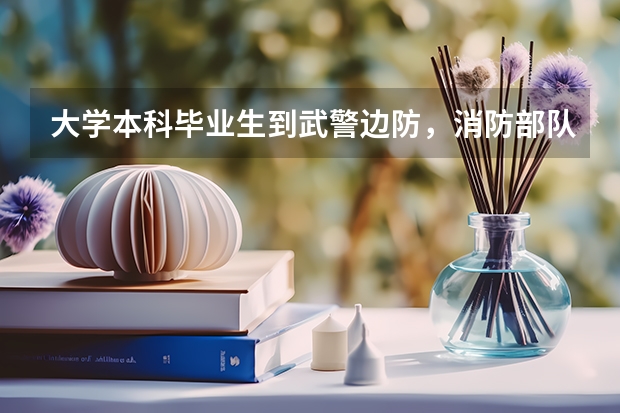 大学本科毕业生到武警边防，消防部队当兵提干的机会大吗？