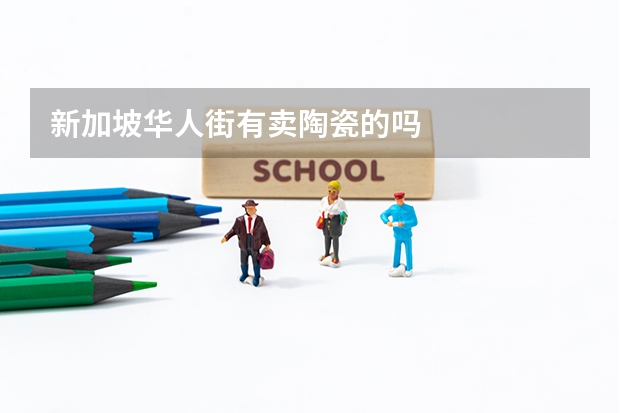 新加坡华人街有卖陶瓷的吗