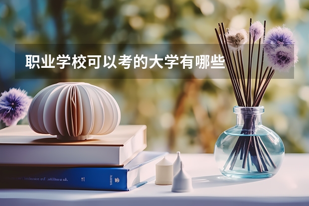 职业学校可以考的大学有哪些