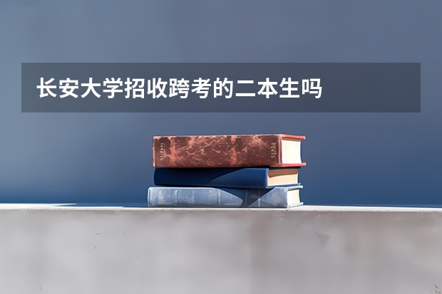 长安大学招收跨考的二本生吗