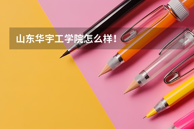 山东华宇工学院怎么样！