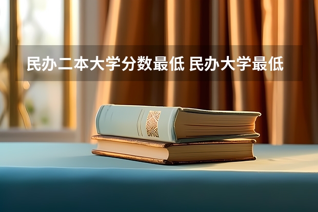 民办二本大学分数最低 民办大学最低分数线