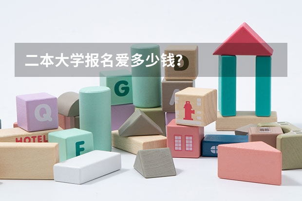 二本大学报名爱多少钱？