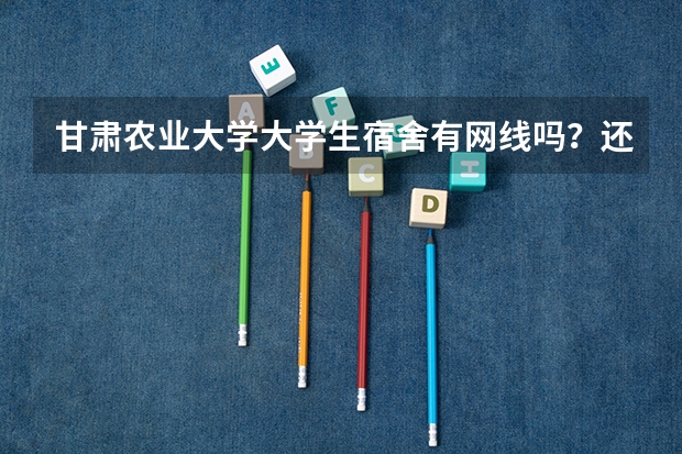 甘肃农业大学大学生宿舍有网线吗？还有，柜子.书桌什么的都是如何分配的？
