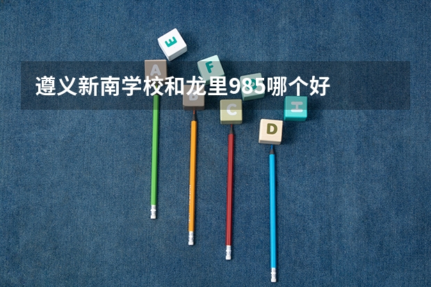 遵义新南学校和龙里985哪个好