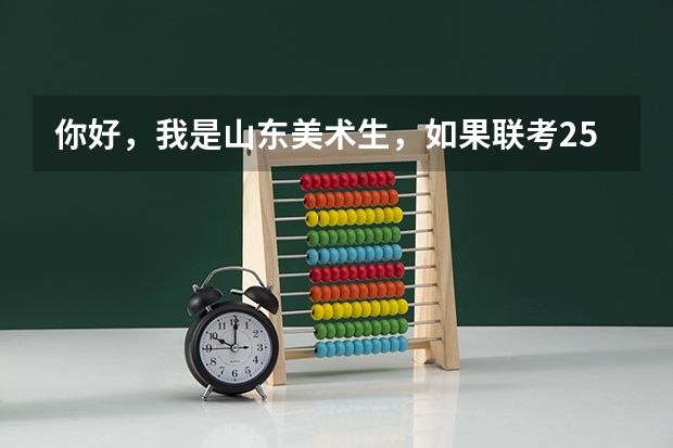 你好，我是山东美术生，如果联考250文化400能上什么大学？