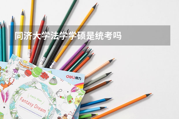 同济大学法学学硕是统考吗