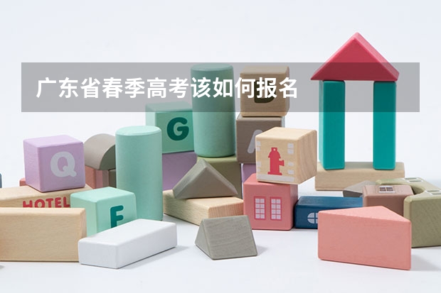 广东省春季高考该如何报名
