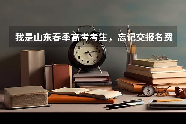 我是山东春季高考考生，忘记交报名费了怎么办？