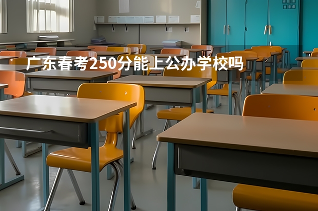 广东春考250分能上公办学校吗