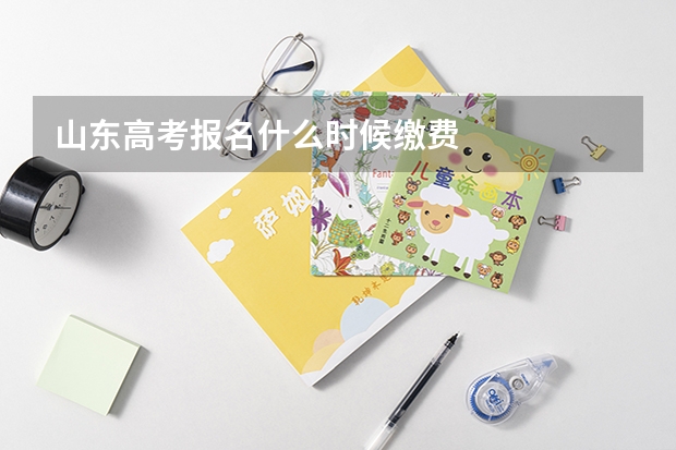 山东高考报名什么时候缴费